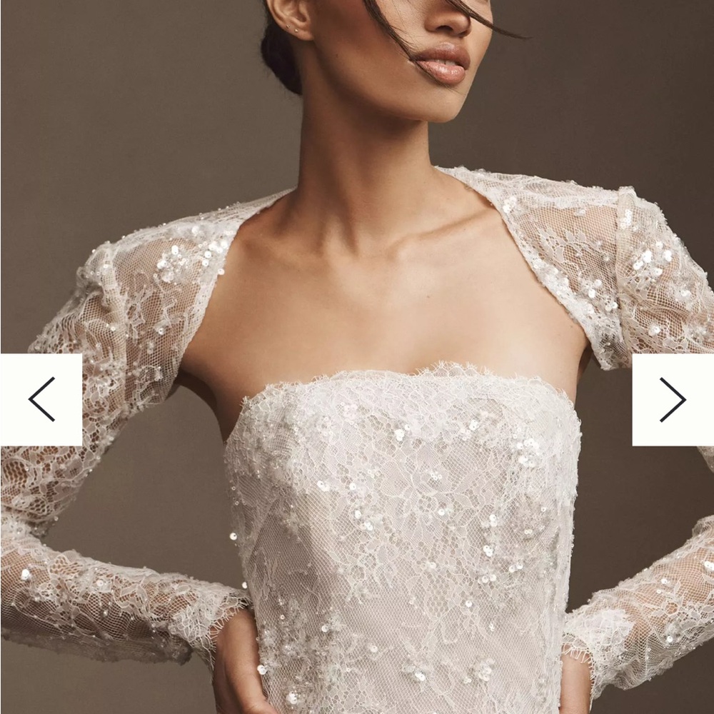 Maeve Ivory Sequin Lace Wedding Dress
